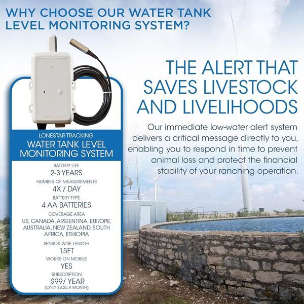 Why choose our water tank level monitoring system - the alert that saves livestock and livelihoods