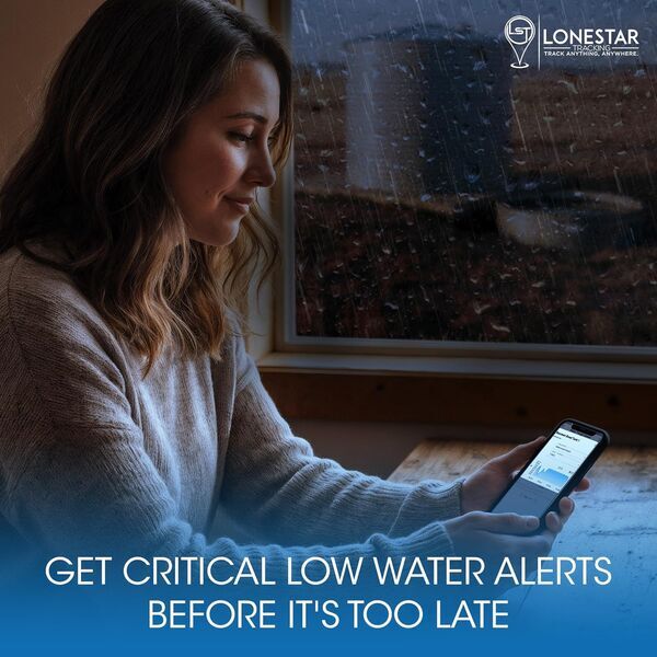 Get critical low water alerts before it's too late - instant notifications to your phone