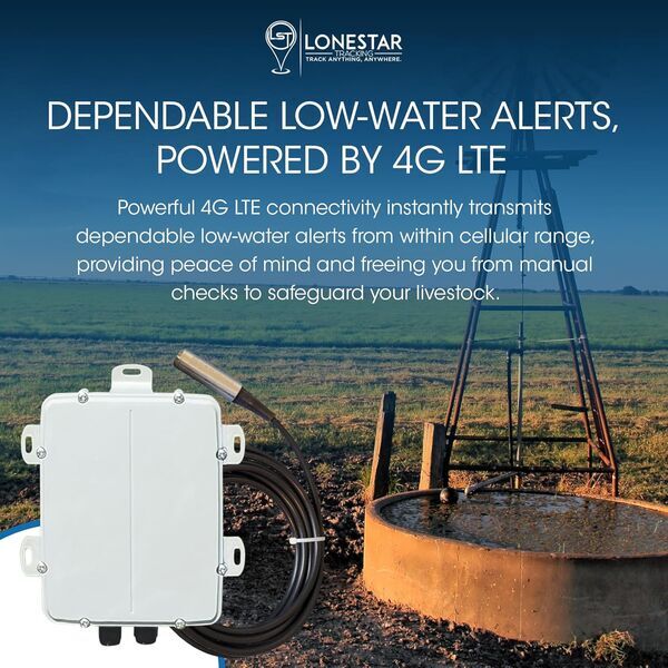 Cellular Water Tank Monitor - Side View